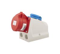 Prise murale combinée CEE 5-p, 16A, 6h, rouge - Prise murale combinée CEE IP44 D51...