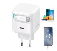 Prise Murale de Chargeur téléphone, Bloc Chargement Portable Charge Rapide Type C PD 35W,Adaptateur Voyage Mural Polyvalent pour