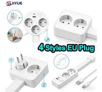 Prise murale électrique rotative Lenovo, rallonge de prise de courant à longueur réglable, multiprise pour table de chevet UK-Square