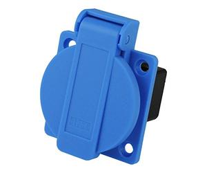 Prise murale encastrable 16 A système danois 230 V bleu Connecteur PCE 1030-0b PCE 7413