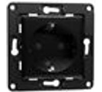 Shelly Prise murale Wandsteckdose Type E 2 prises Noir Plastique 230 volts AC 15 A