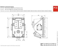 Prise murale femelle CEE 16 A 5 pôles PCE 96061552 400 V 1 pc(s)
