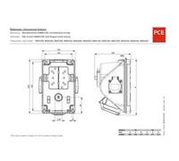 Prise murale femelle CEE 16 A 5 pôles PCE 96061552 400 V 1 pc(s)