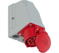 Prise murale femelle CEE 16 A 7 pôles PCE 917-6v 400 V rouge, gris 1 pc(s)
