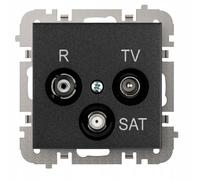 Prise Murale pour Antenne Elektro-Plast Nasielsk Noir 4153-19