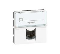 Prise murale RJ45 Cat6 45X45 STP - Incliné à 90°