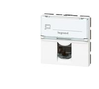 Prise murale RJ45 - LEGRAND - Cat6a - STP - Métal - Intérieur