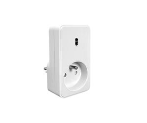 Prise on/off supplementaire commandé à distance sans telecommande, portée 70m, 433,92 Mhz, 3680W, 16A, 230V - Tibelec