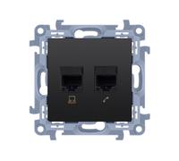 Prise ordinateur Single RJ45 catégorie Simon 10 C61.01/49