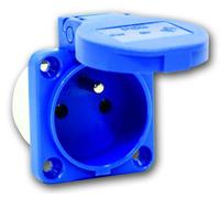 Prise panneau - PCE - Pce 104-0B - 16A 230V - 2P+Z avec broche - IP54 arrière