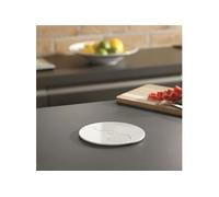 Prise plan de travail ALTON - Double prise à encastrer blanc mat