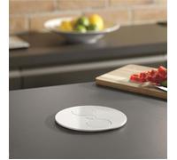 Prise plan de travail alton - bloc 2 prises à encastrer blanc mat