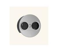 Prise plan de travail ECLIPSE à ouverture automatique - 1 prise + 1 USB-A + 1 USB-C à encastrer inox