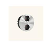 Prise plan de travail OSMO - Double prise à encastrer inox