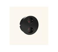 Prise plan de travail OSMO - Double prise à encastrer noir mat