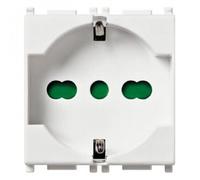 VIMAR prise universel 2P + T 16 A Blanc