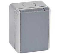 Legrand – Prise de courant Plexo 3P+T 32A IP44 étanche complet en saillie – Gris