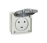 Legrand Prise étanche Plexo 091655 2P+T 20A IP55 saillie gris complet