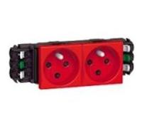 Prise Pour Goulotte Avec Éclips 2X2P+T, 4M Legrand Mosaic G
