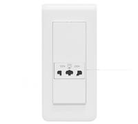 Legrand 077586 IP24 IK04 Mosaic Prise pour Rasoir, 5 Modules, Blanc