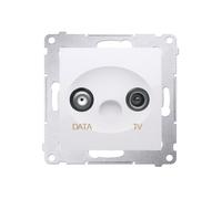 Prise Premium TV-DATA deux sorties Simon 54 DAD1.01/11