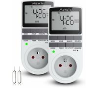 Prise Programmable Digitale, Minuterie Numérique Journalier,Hebdomadaire, Programmateur Prise Electrique avec Ecran LCD et Mode