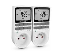 Prise programmable électronique intelligente, marche/arrêt automatique, cycle de 7 jours, pour une large gamme d'applications.