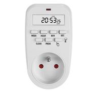 Prise programmable - GreenBlue - GB362 E - Horloge digitale - Charge max. 16A - IP20 - Blanc