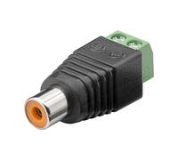 Prise RCA/RCA fixation à vis 76741/10pcs prise/ prise