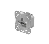 Prise réseau, CAT-6a, 10 Gbit/s, blindée, 2 ports, mont. encastré