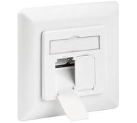 Prise réseau encastré - GOOBAY - Insert CAT 6A - Blanc - Rectangulaire - Intérieur