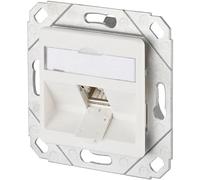 Prise réseau encastré insert avec plaque centrale CAT 6a 1 port Metz Connect