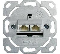 Prise réseau encastré insert CAT 6 2 ports Telegärtner 100022956