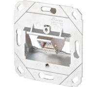 Prise réseau encastré insert CAT 6a 1 port Metz Connect 130B12D11200-E