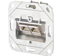 Prise réseau encastré insert CAT 6a 2 ports Metz Connect 1309121200-E