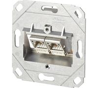 Prise réseau encastré insert CAT 6a 2 ports Metz Connect 130B12D21200-E