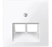 Prise réseau Merten 296119 System M, 1-M, M-Smart, M-Plan, M-Creativ blanc polaire brillant