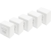 Prise réseau montage apparent (en saillie) CAT 6 2 ports Digitus DN-9006/B5-N blanc pur