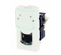Legrand Prise RJ45 MOSAIC Catégorie 6 2 modules Blanc Droit