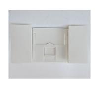 Prise reseau RJ45 CAT6 écranté FTP 2 modules blanc Artic format 45x45mm clipsable LOGIX PLANET WATTOHM 49068