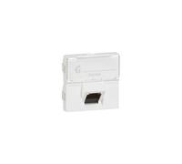 prise rj 45 cat. 6a stp inclinée à 45 degrès 2m legrand mosaic