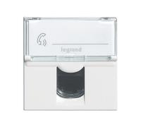 Prise RJ45 1 poste blanche Legrand Mosaic