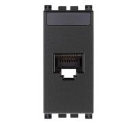 Prise RJ45 Avec Connecteur NetSafe Cat5e Série Vimar Arkè Grise Cod. 19339.11