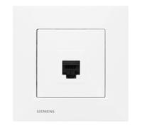 Prise RJ45 Blanc Delta Viva + Plaque Blanc