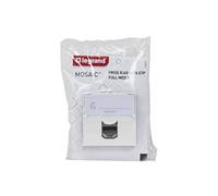 Legrand - Prise RJ 45 multimédia Mosaic catégorie6 STP télévision , téléphone , informatique 2 modules - blanc