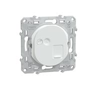 Schneider Electric - Prise RJ45 cat 6 blindée auto Blanc - Ovalis - Schneider blanc