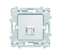 Hager Prise RJ45 essensya WE224 – CAT.6 FTP simple Pure – Intérieur 9×35 mm