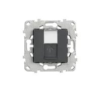 Prise RJ45 CAT 6 STP Anthracite Unica