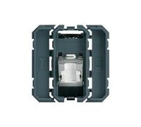 Prise rj45 cat. 6 stp gallery - 2 modules - incliné à 45° - wxf232 -