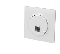 Legrand Prise RJ45 Dooxie One 600776 Cat.6 FTP 16A Blanc avec plaque carrée